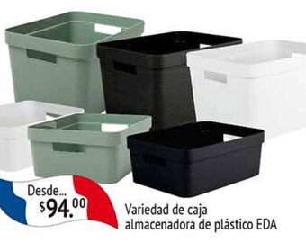 Variedad de caja almacenadora de plástico EDA