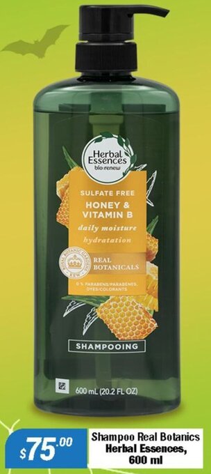 Shampoo Real Botanics Herbal Essences, 600 ml