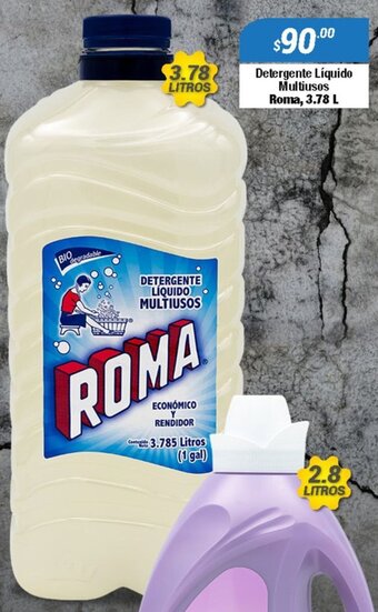 Detergente Líquido Multiusos Roma, 3.78 L
