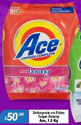 Detergente en Polvo Toque Downy Ace, 1.5 Kg