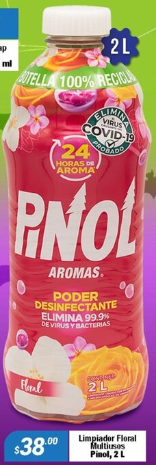 Limpiador Floral Multiusos Pinol, 2 L