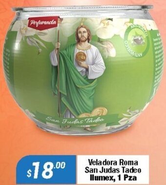 Tiendas Tres B Veladora Roma San Judas Tadeo llumex, 1 Pza oferta