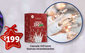 Cascada 150 luces blancas incandescentes