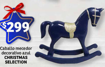 Soriana Express Caballo mecedor decorativo azul CHRISTMAS SELECTION oferta