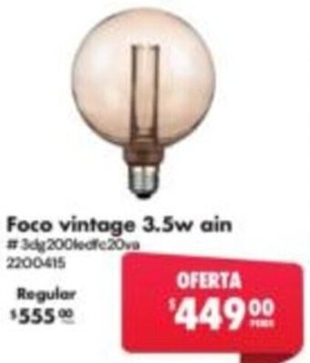Foco vintage 3.5w ain