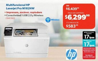 Ofix Multifuncional HP Laserjet Pro M182NW oferta