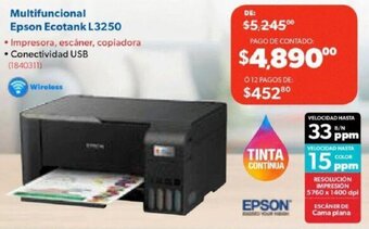 Ofix Multifuncional Epson Ecotank L3250 oferta