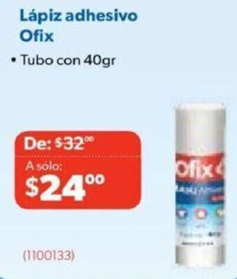 Lápiz adhesivo Ofix Tubo con 40gr
