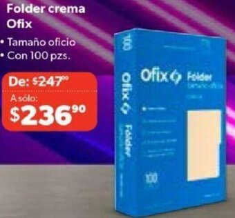 Folder crema Ofix 100pzs