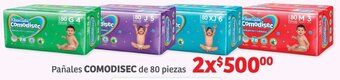 Soriana Híper Pañales COMODISEC de 80 piezas x 2 oferta