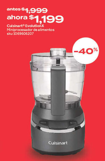 Cuisinart Evolution X Miniprocesador de alimentos