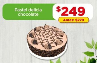 Bodega Aurrerá Pastel delicia chocolate oferta
