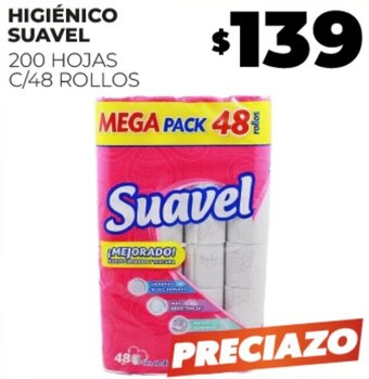 Merco HIGIÉNICO SUAVEL 200 HOJAS C/48 ROLLOS oferta
