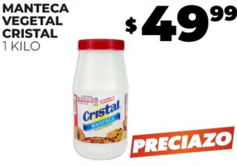 MANTECA VEGETAL CRISTAL 1 KILO