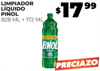 Merco LIMPIADOR LÍQUIDO PINOL 828 ML + 172 ML oferta