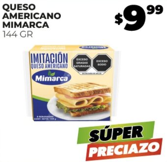 Merco QUESO AMERICANO MIMARCA 144 GR oferta