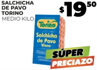 Merco SALCHICHA DE PAVO TORINO MEDIO KILO oferta