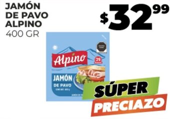 Merco JAMÓN DE PAVO ALPINO 400 GR oferta