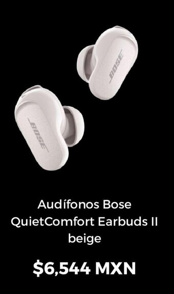 Sanborns Audífonos Bose Quiet Comfort Earbuds II beige oferta