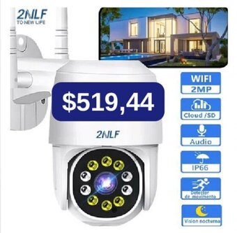 Mercado Libre 2nlf Cámara De Seguridad Wifi HD 1080p C/con Alarmaa Ip oferta
