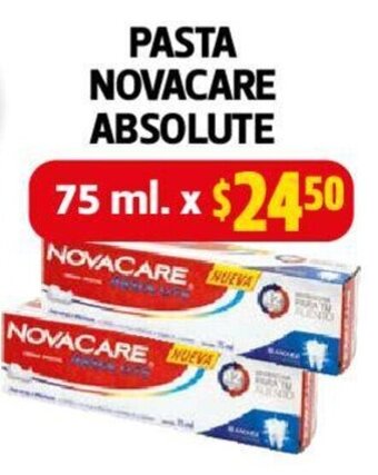Farmacias Guadalajara PASTA NOVACARE ABSOLUTE 75ml oferta
