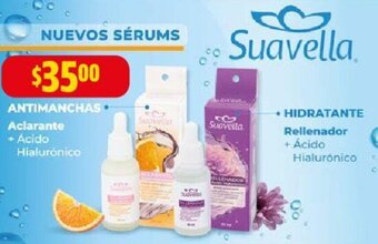 Suavella ANTIMANCHAS Aclarante / HIDRATANTE Rellenador + Ácido Hialurónico