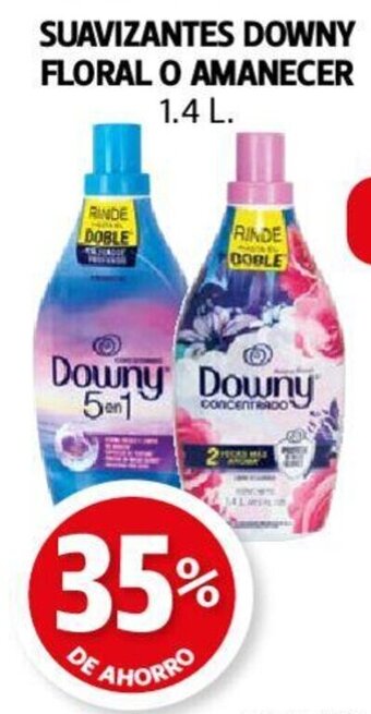 Farmacias Guadalajara SUAVIZANTES DOWNY FLORAL O AMANECER 1.4L oferta