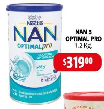 Farmacias Guadalajara NAN 3 OPTIMAL PRO 1.2 Kg. oferta