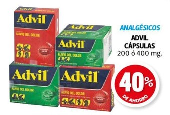 Farmacias Guadalajara ADVIL CÁPSULAS 200 o 400 mg oferta