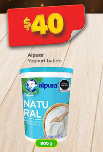 Bodega Aurrerá Alpura Yoghurt batido 900 g oferta