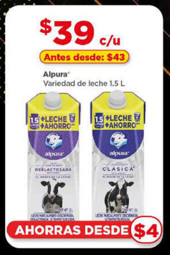 Bodega Aurrerá Alpura Variedad de leche 1.5 L oferta
