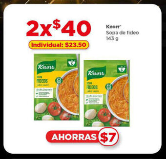 Knorr Sopa de fideo 143 g x 2