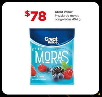 Bodega Aurrerá Great Value Mezcla de moras congeladas 454 g oferta