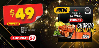 Bodega Aurrerá Chimex Chorizo para asar 400 g oferta