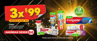 Bodega Aurrerá Colgate Variedad de productos para la higiene bucal x 3 oferta