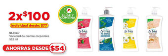 Bodega Aurrerá St. Ives Variedad de cremas corporales 532 ml x 2 oferta
