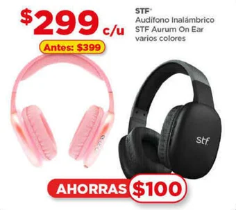 Audífono Inalámbrico STF Aurum On Ear varios colores
