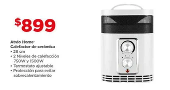 Bodega Aurrerá Atvio Home Calefactor de cerámica 28 cm oferta
