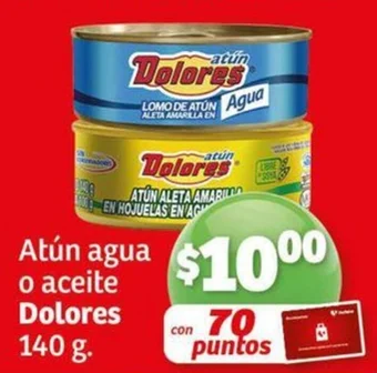 Atún agua o aceite Dolores 140 g.
