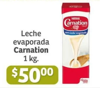Soriana Híper Leche evaporada Carnation 1 kg. oferta