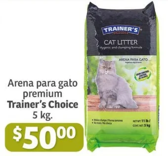 Soriana Híper Arena para gato premium Trainer's Choice 5 kg. oferta