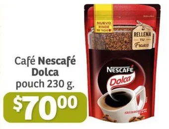 Soriana Híper Café Nescafé Dolca pouch 230 g. oferta