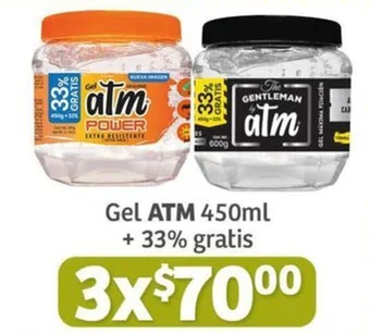 Gel ATM 450ml + 33% gratis x 3