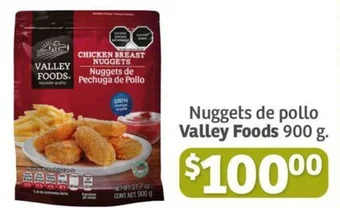 Soriana Híper Nuggets de pollo Valley Foods 900 g. oferta