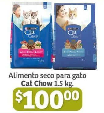 Soriana Híper Alimento seco para gato Cat Chow 1.5 kg. oferta