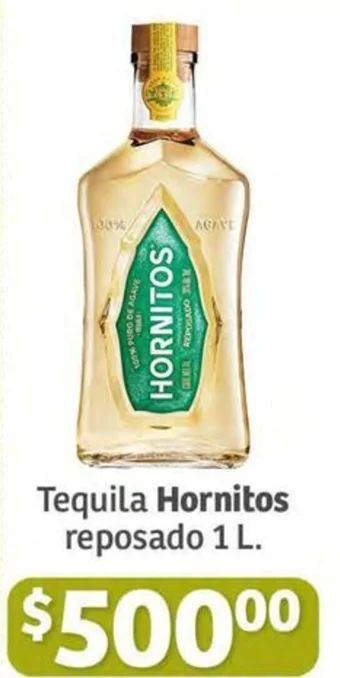 Soriana Híper Tequila Hornitos reposado 1 L. oferta