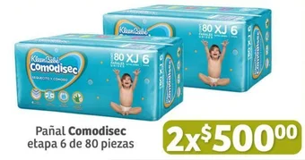Soriana Híper Pañal Comodisec etapa 6 de 80 piezas x 2 oferta