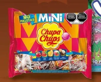 Soriana Híper Paletas mini Chupa Chups 80 piezas oferta