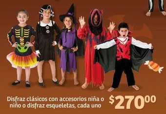 Disfraz clásicos con accesorios niña o niño o disfraz esqueletas, cada una