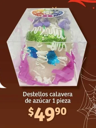 Soriana Híper Destellos calavera de azúcar 1 pieza oferta